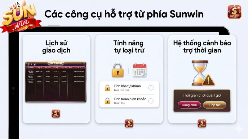 Các công cụ hỗ trợ từ phía Sunwin