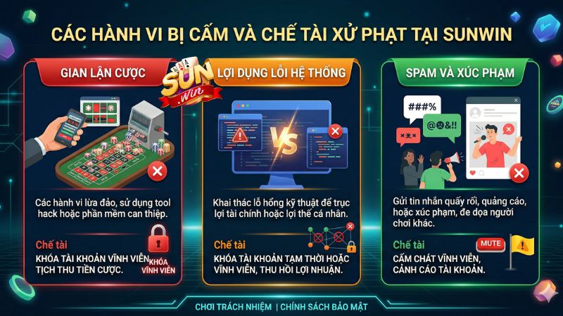 Các hành vi bị cấm và chế tài xử phạt Các hành vi bị cấm và chế tài xử phạt
