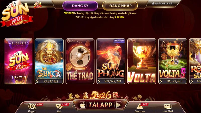 Kho game đổi thưởng tại Sunwin đa dạng thể loại trò chơi