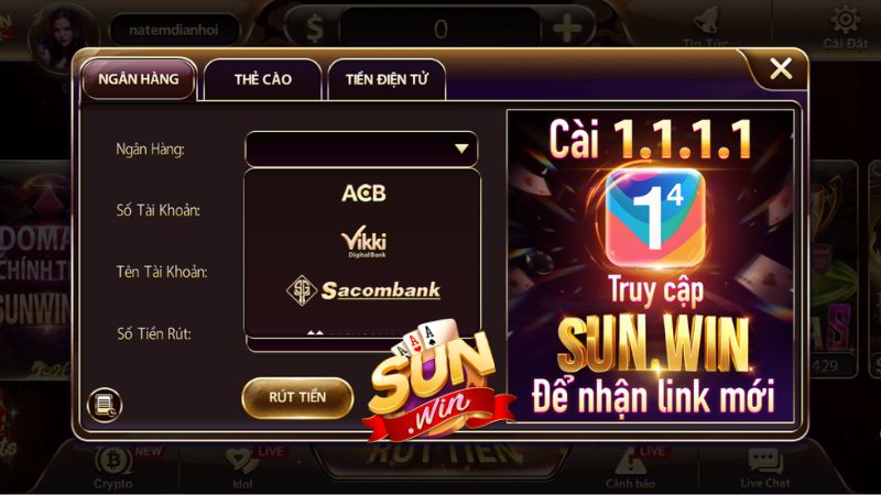 Hướng Dẫn Chi Tiết 3 Cách Rút Tiền Sunwin Phổ Biến Nhất