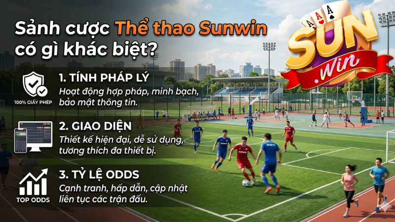 Sảnh cược Thể thao Sunwin có gì khác biệt? Là bet thủ nên tìm hiểu đến