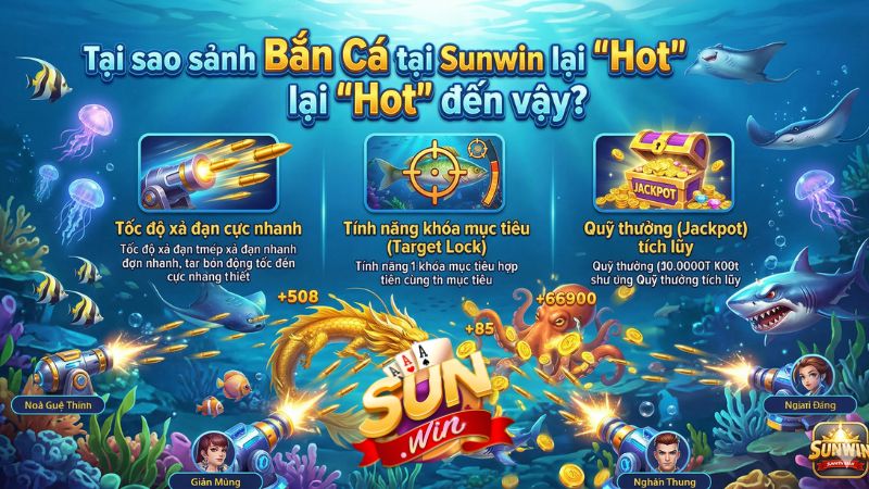 Tại sao sảnh Bắn Cá tại Sunwin lại "Hot" đến vậy? là ngư thủ hãy khám phá ngay